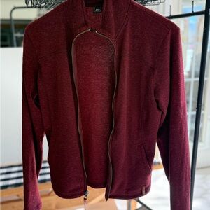 REI Women's Burgundy Lightweight Wool Blend Jacket